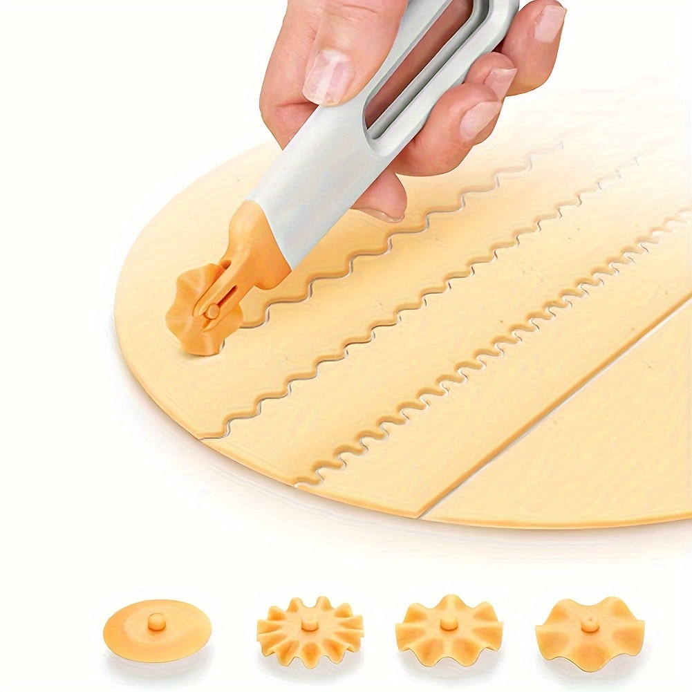 1pc Stainless Steel Pastry Rolling Cutter Circle Dough Blade