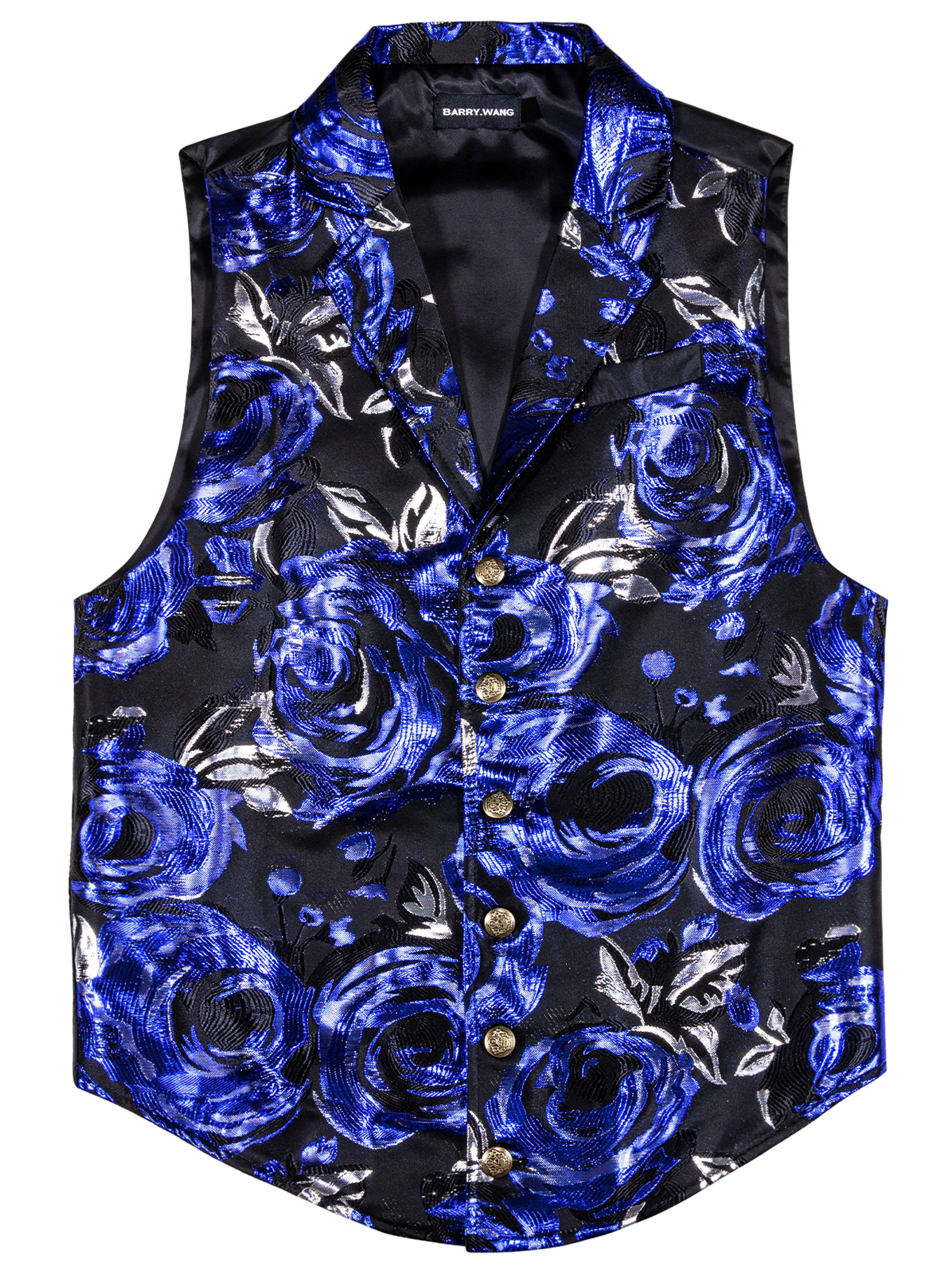 Blue floral clearance waistcoat