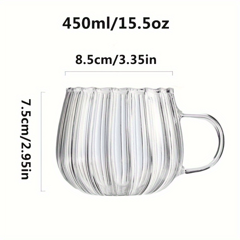 Pumpkin Shaped Glass Cups High Borosilicate Glass Water Cup - Temu