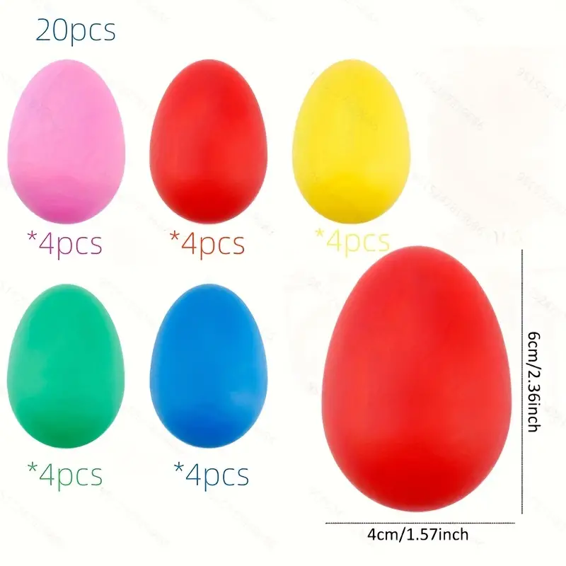 Plastic Egg Shakers Percussion Music Sandball Easter Eggs - Temu