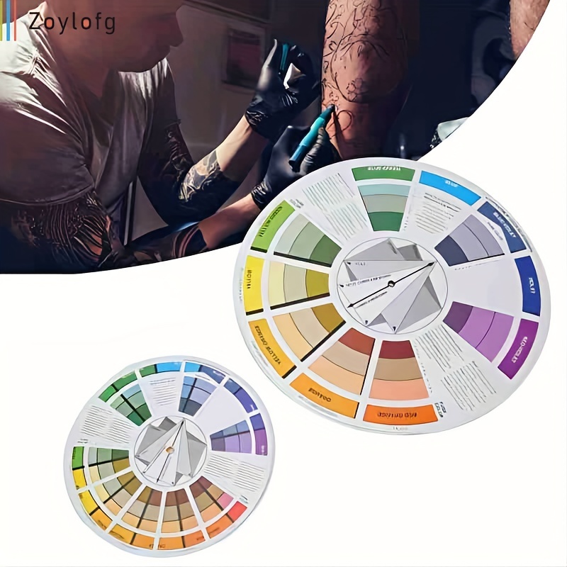 ZJchao Color Wheel Color Mix Guide Blending Color Wheel Poster Paint Mixing  Learning Guide Art Class Teaching Tool for Makeup Blend Board Chart Color  Mixed Guides Mix Colours(Large)
