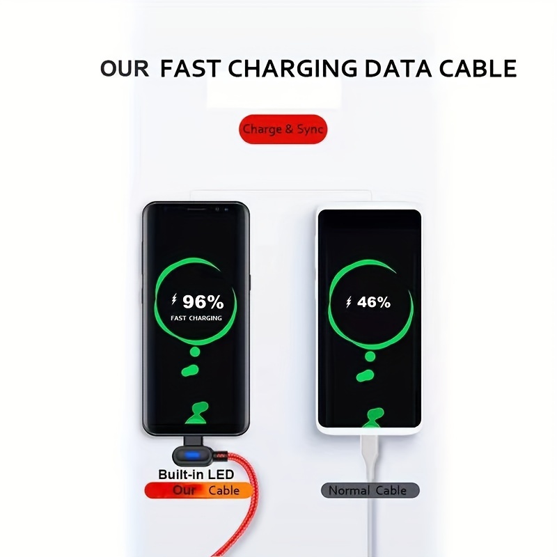 Cable de Carga Rápida Tipo C de 66W con Chip IC Inteligente de