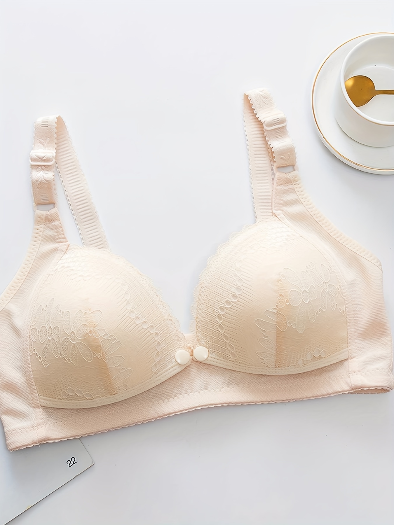  Women's Pregnant Women's Breast Feeding Bra Front Open Cup  Gathered Breathable Comfortable Skin Friendly Soft (AG, M) : Clothing,  Shoes & Jewelry