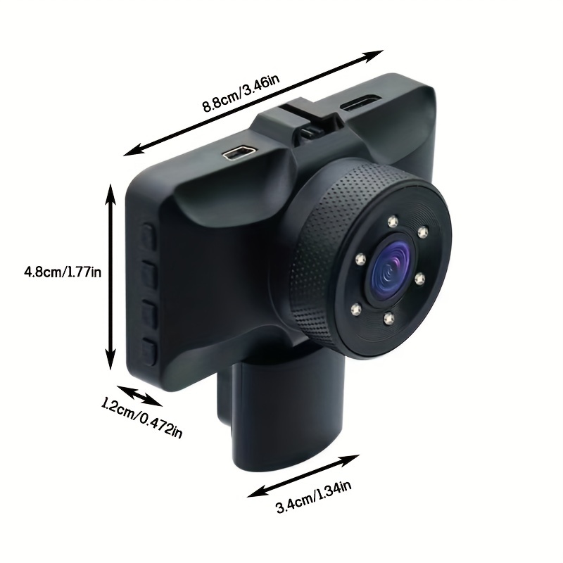 Dash CaméRa Panorama À 360 DegréS Dashcam Voiture Full Hd 1080P