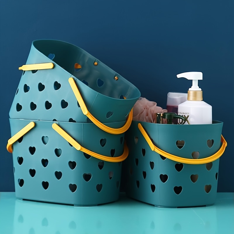 Plastic Portable Bath Basket Shower Supplies Storage And - Temu