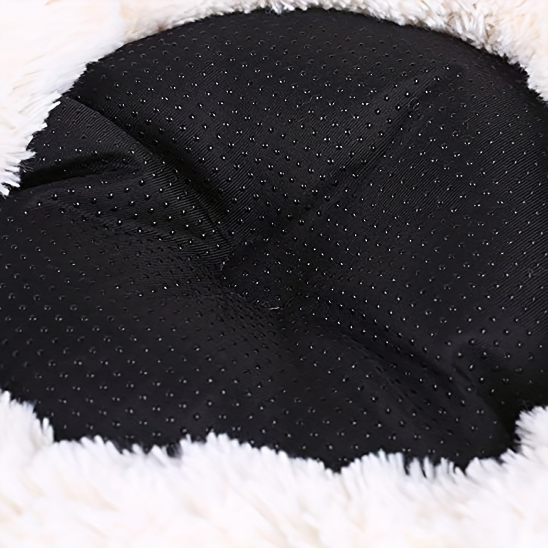 Washable Indoor Cat Bed Soft Plush Pet Mat Waterproof Bottom