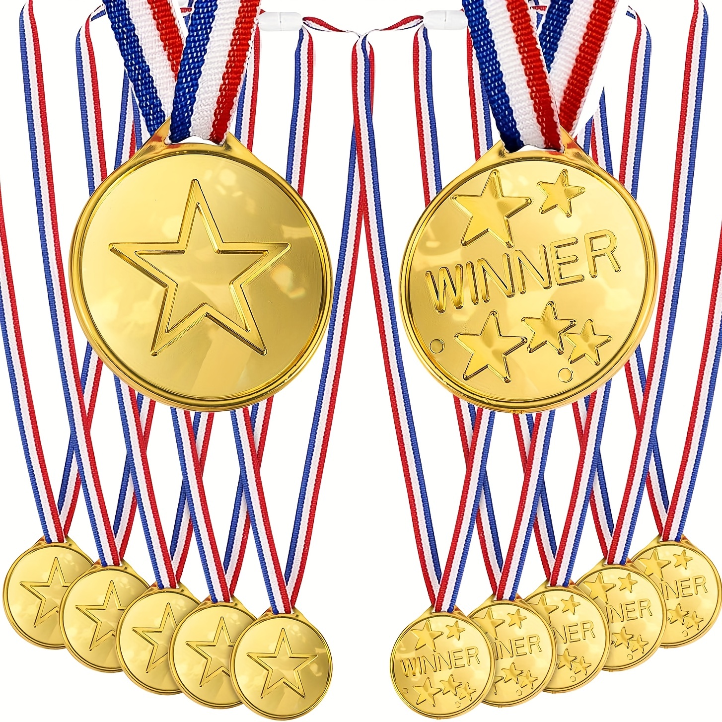 Trophée de football pour enfants, 24 pièces, médaille gagnant, petit
