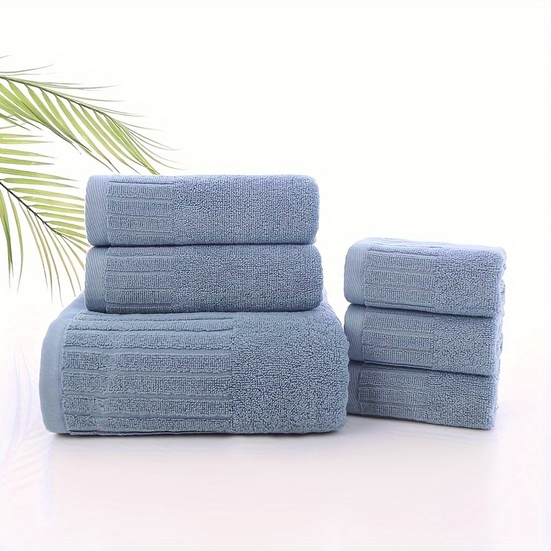 3Pcs Hand Towels Cotton for Bathroom Bath Towel Quick Dry Soft Highly  Absorbent