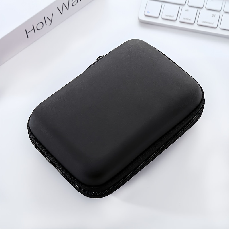 Portable Data Cable & Earphone Storage Bag - Drop-proof & Zipper Secured!