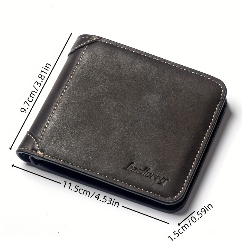 Baellerry leather discount wallet for men