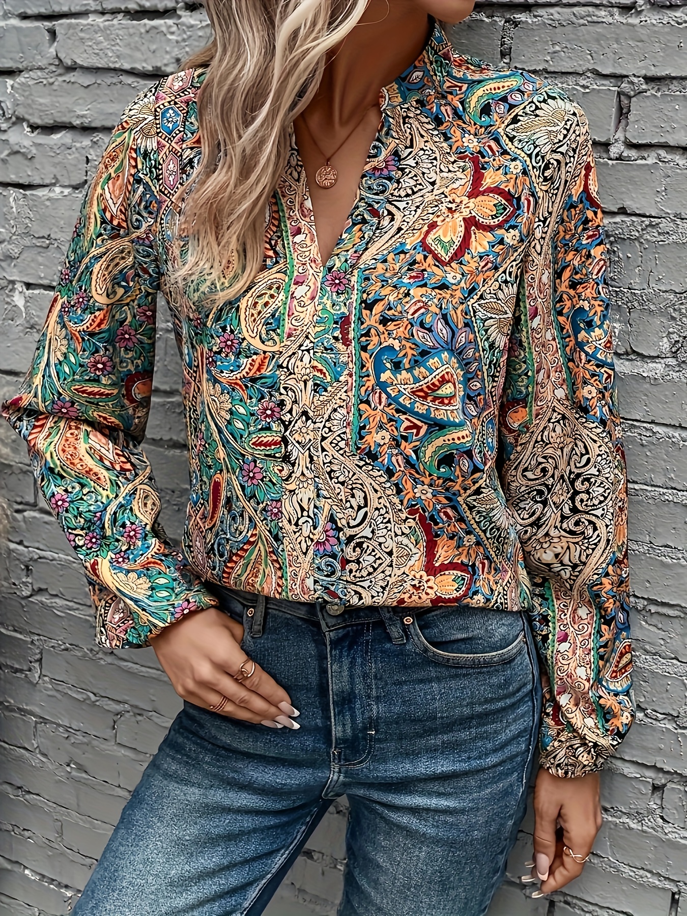 Paisley store print blouse