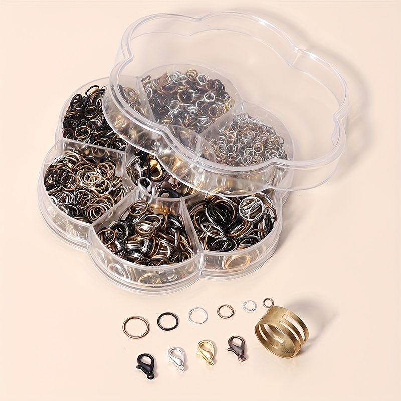 Silver And Golden Jump Rings With Open/close Tools For - Temu