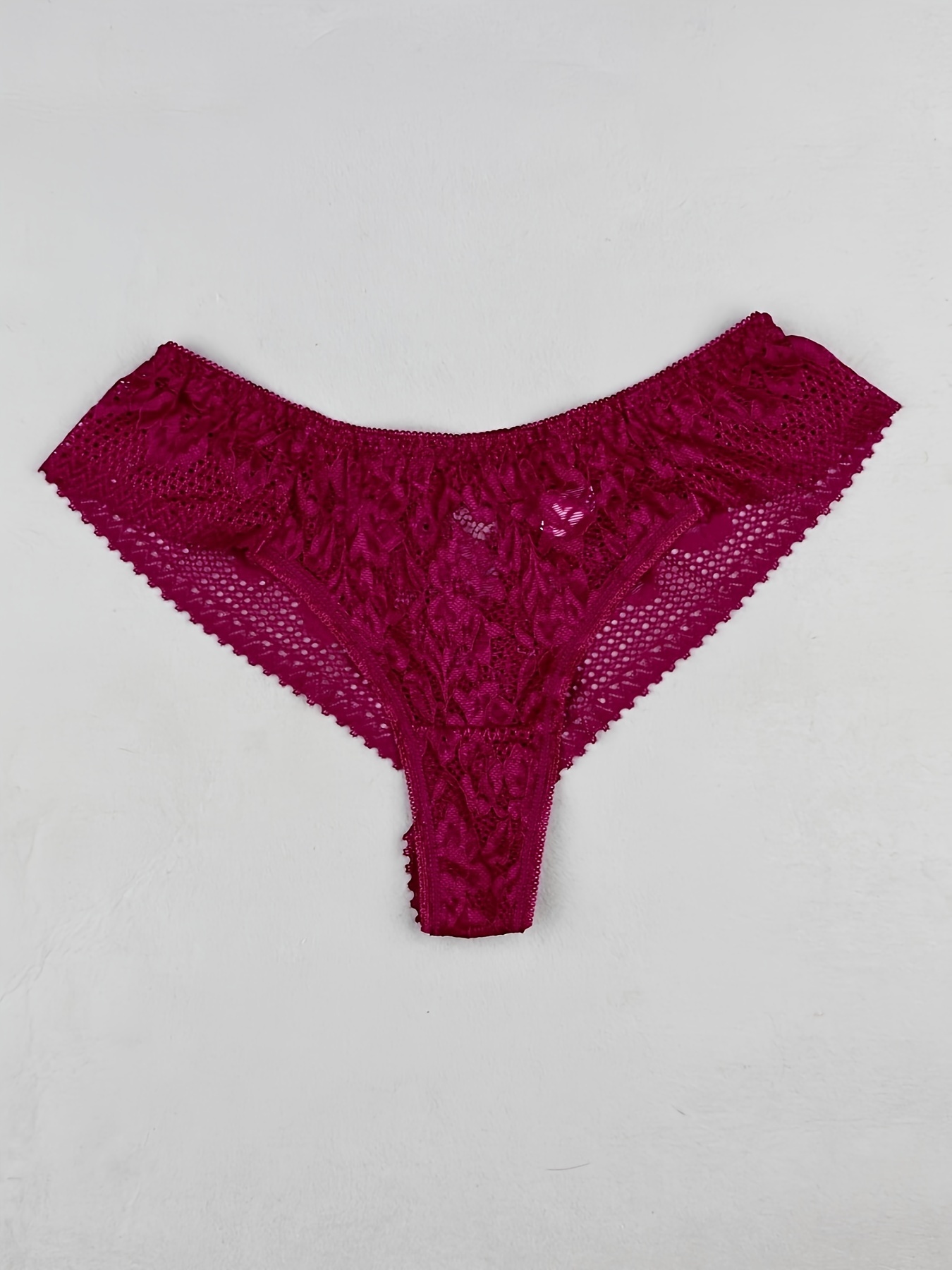 Victoria 's Secret Crochet Lace Boy short Panty Angel pink (Medium