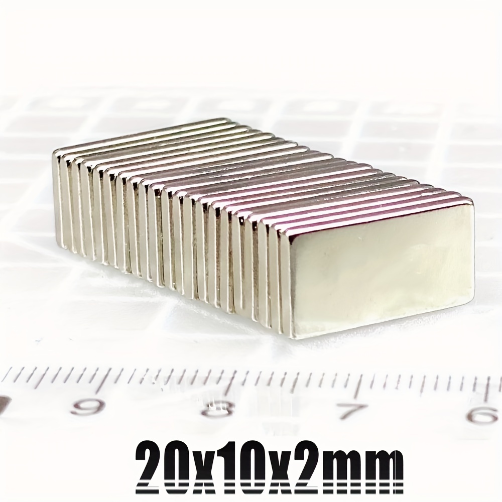 10pcs 20x10x2 Neodymium Magnets N35 NdFeB Block