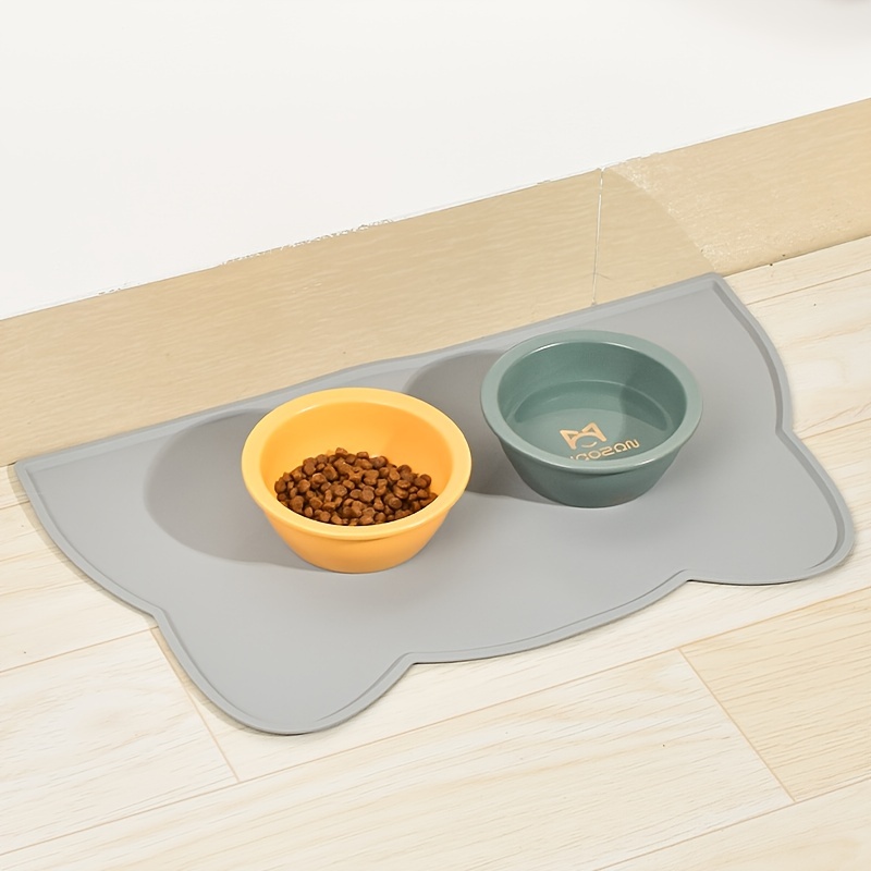 Stylish Naugahyde pet feeding mats (waterproof cat & dog bowl