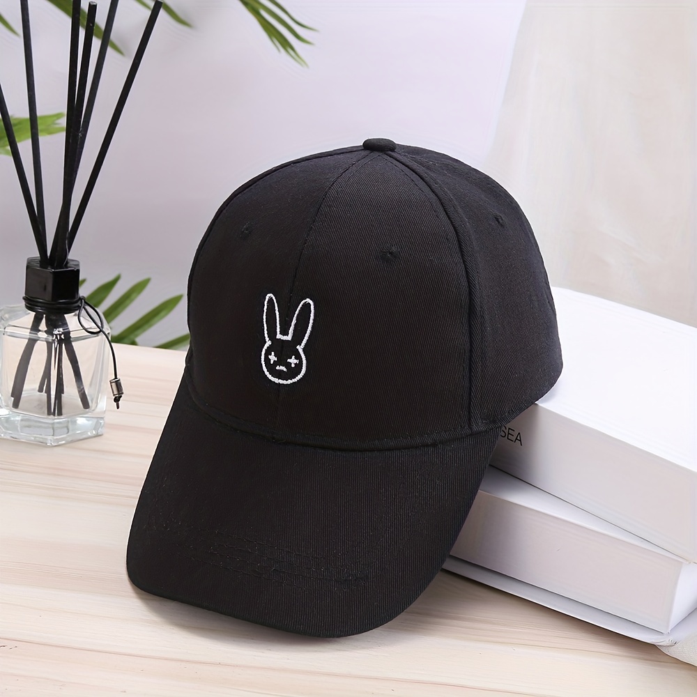 Bad Bunny Baseball Cap Embroidered Cotton Adjustable Dad Hat