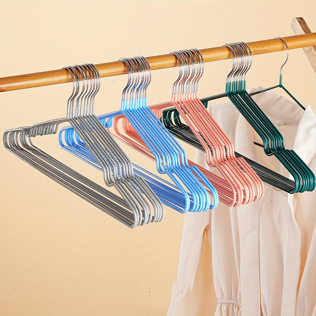 Metal Clothes Hangers, Non-slip Traceless Clothes Racks, Sturdy