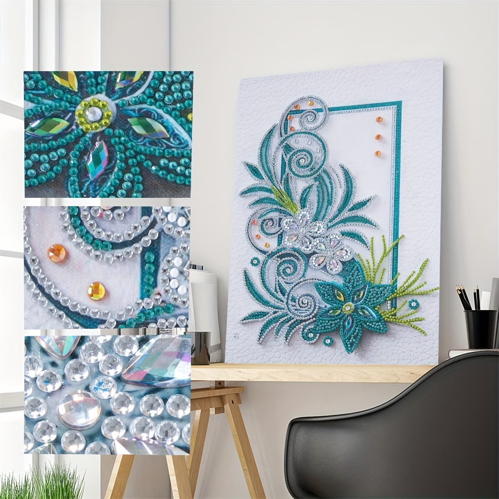 

Diy 5d Flower Diamond Painting By Number Kits Round Crystal Rhinestone Embroidery Cross Stitch Arts Craft Canvas Home Wall Decor