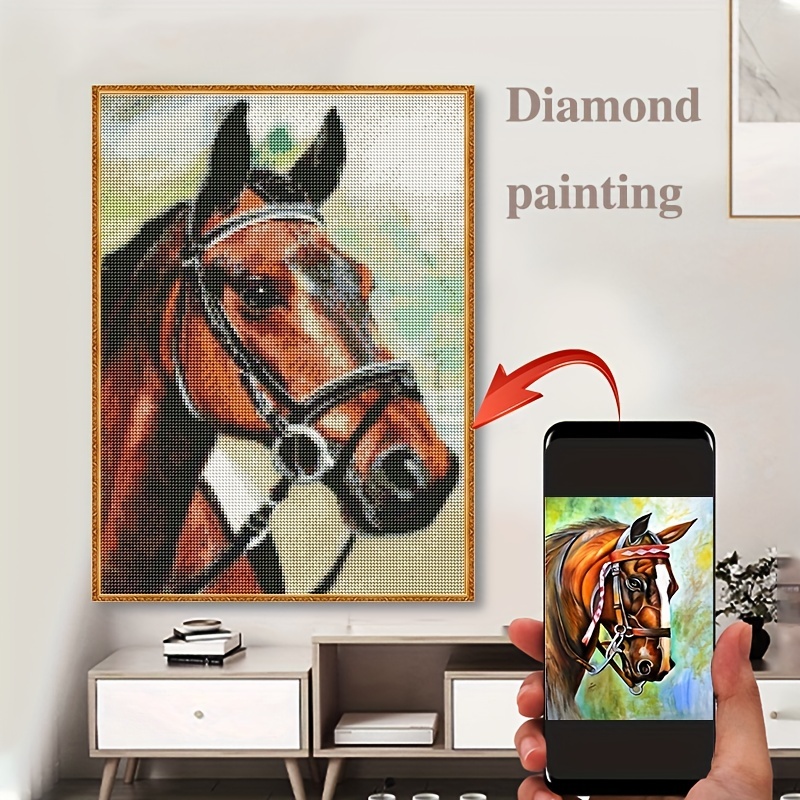 5d Diamond Painting Animal Horse Series Diamond Embroidery - Temu
