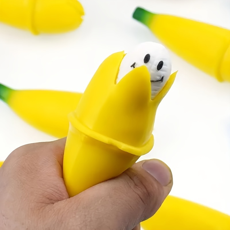 Simulation créative Carotte Banane Pincée Squeeze Toy Fidget Jouets