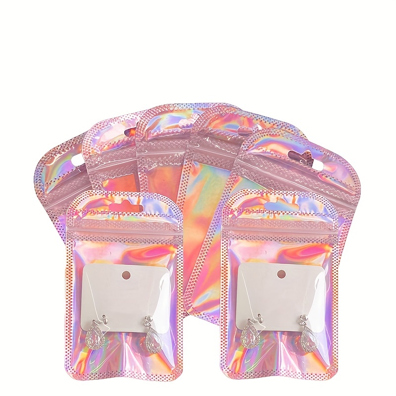 Funky Plastic Simple Transparent Laser Colorful Storage Bag - Temu