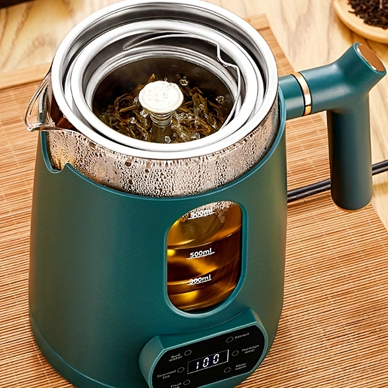 1L Electric Kettle Tea Maker Health Preseving Pot Glass Tea