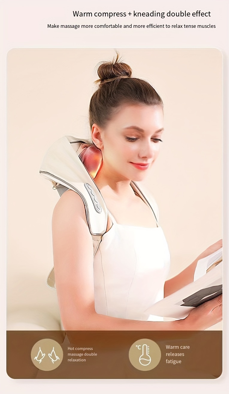 Shoulder And Neck Massager Clamp Kneading Trapezius - Temu