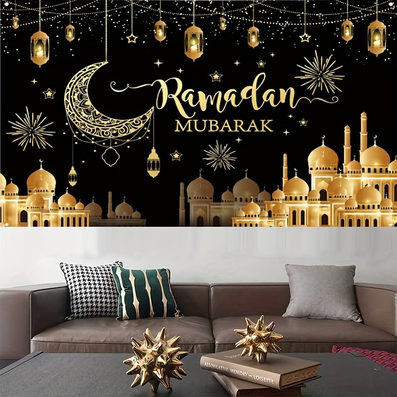 1Pc Decorazione Porta Ramadan Eid Mubarak (43,3x70,8 Pollici), Banner  Decorazioni Ramadan Sfondo Ramadan Mubarak Fotografia Islamica Stagionale  Sfondo