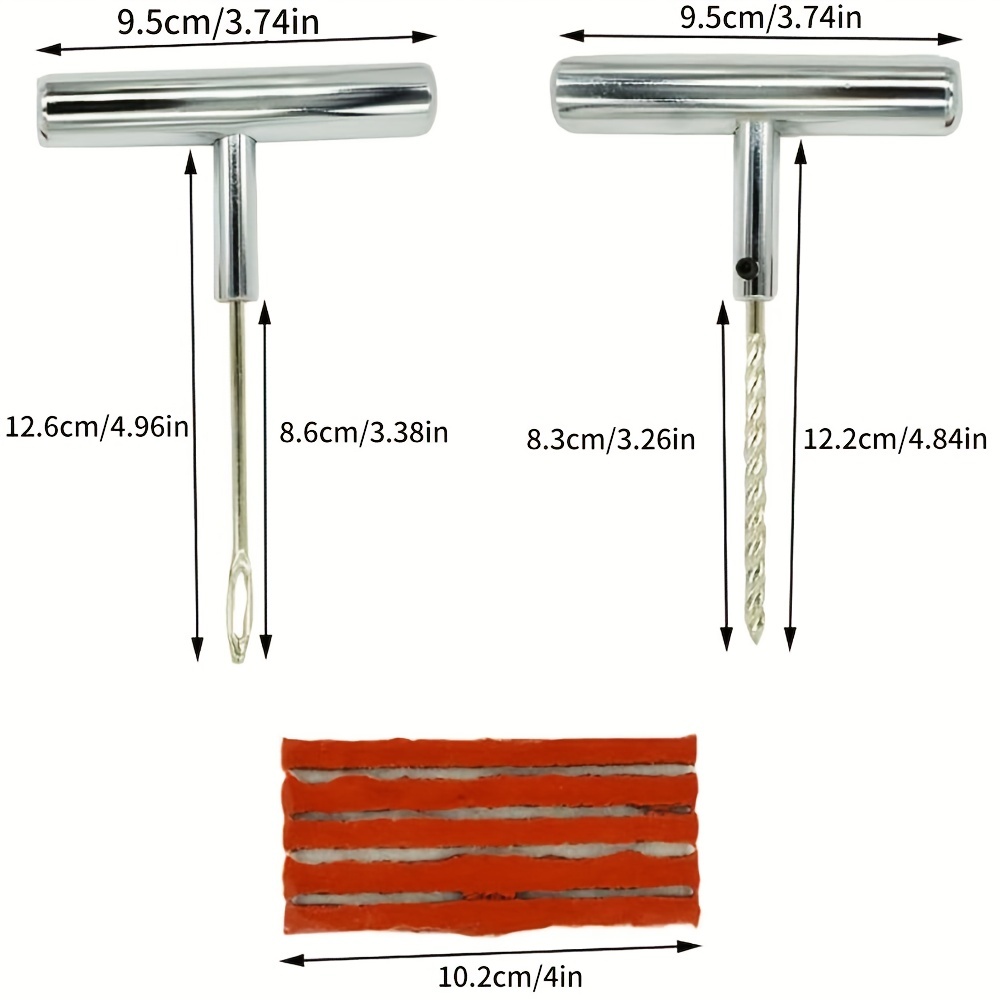 Kit Strumenti Riparazione Pneumatici Auto Strisce Gomma Kit - Temu Italy