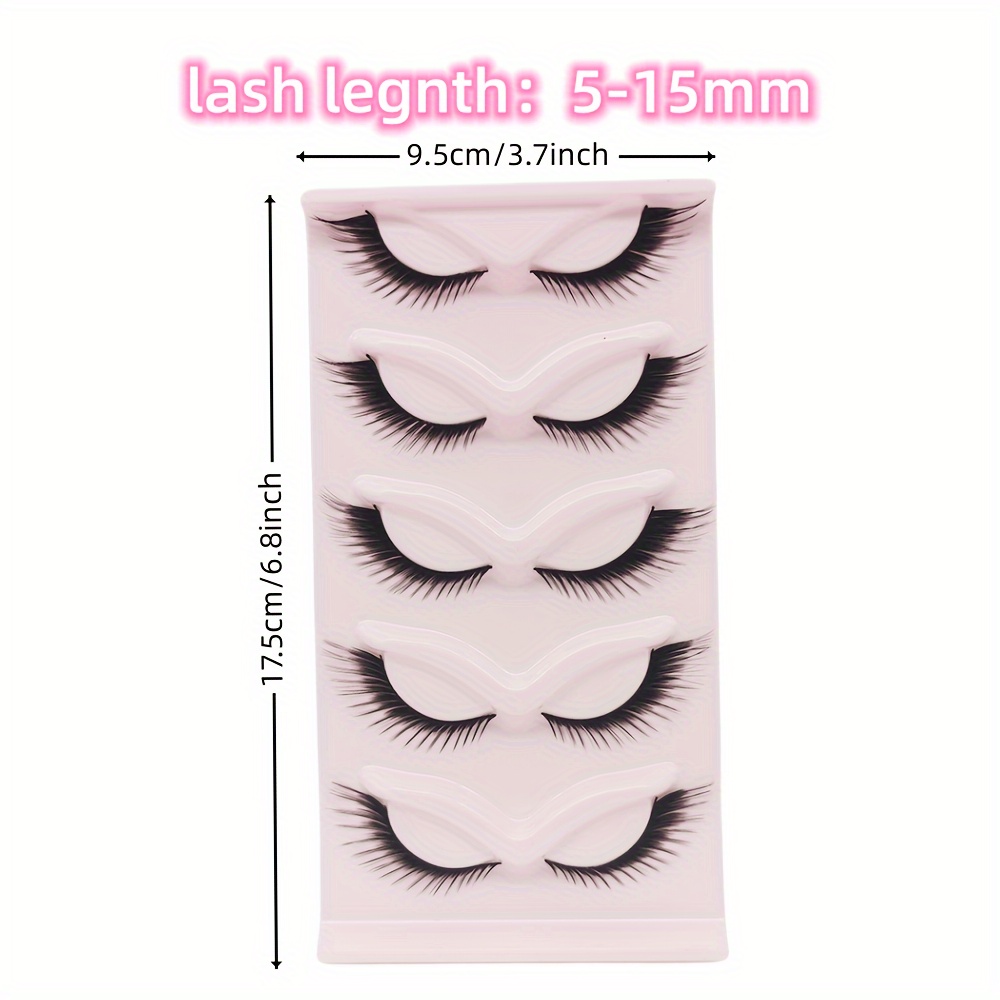 Fox False Eyelashes Eye End Lenghtening Light Smoky Makeup - Temu