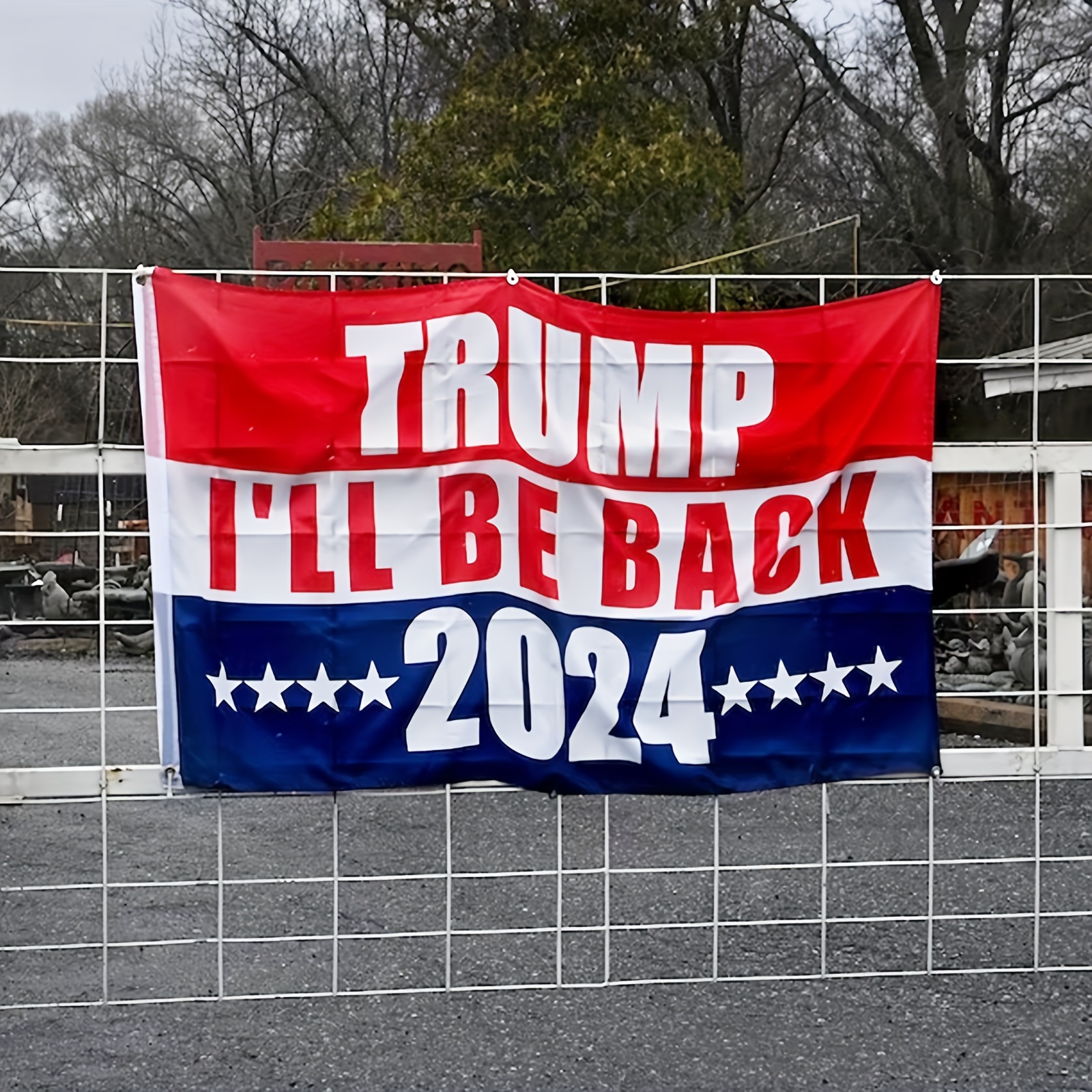 1pc trump 2024 flag take america back 3x5 ft ill be back trump save america flag outdoor indoor garden decoration banner