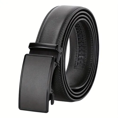 Mens Belt Adjustable Leather - Temu