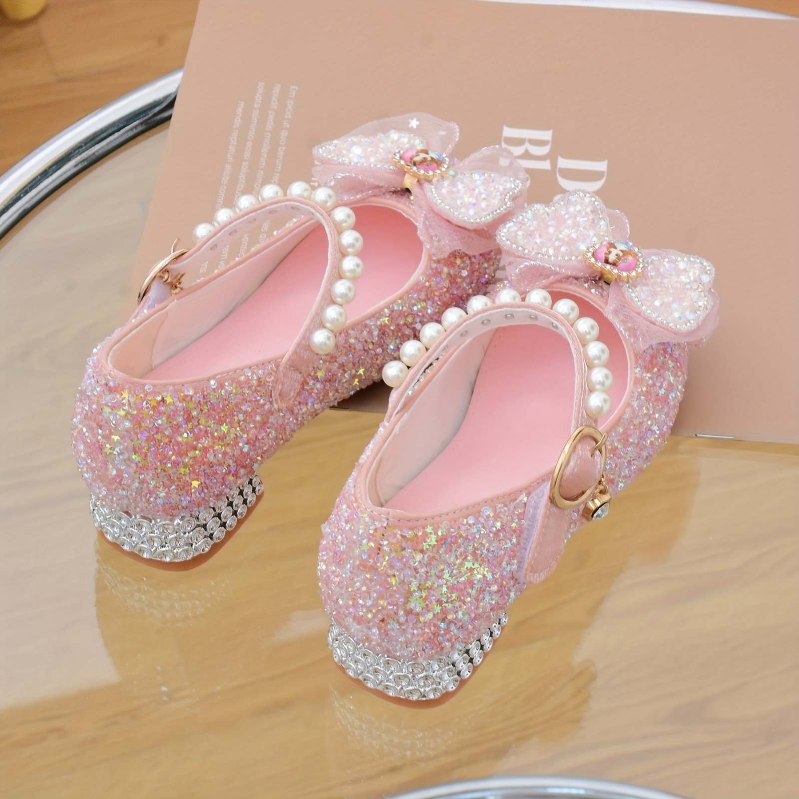 Tacco Ballerine Scarpe Ragazza Scarpe Tacco Ragazze Ballerine Temu