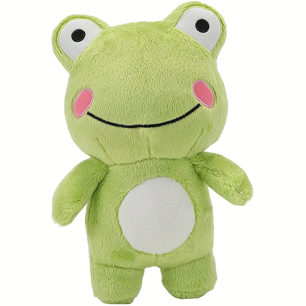 Stuffed Cute Frog Plush Toy, Stuffed Animals Doll Frog Doll Toy With Big  Eyes, Sweater Clothes And Backpack, Standing Frog Plush Toy Birthday Gift  For
