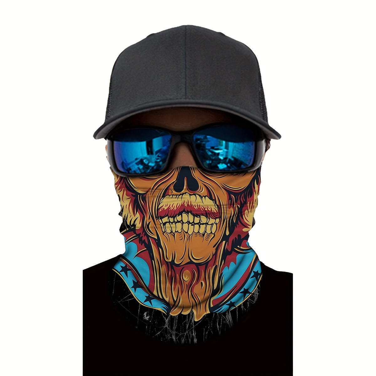 Outdoor Scarf Mask Skull, Skull Neck Warmer Bandanas