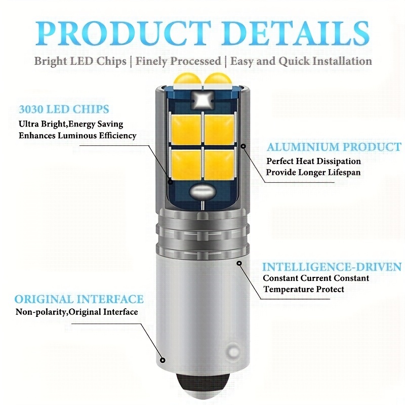 Ba9s Signal Light Led T 2835 Chips For Car Dome Light Door - Temu