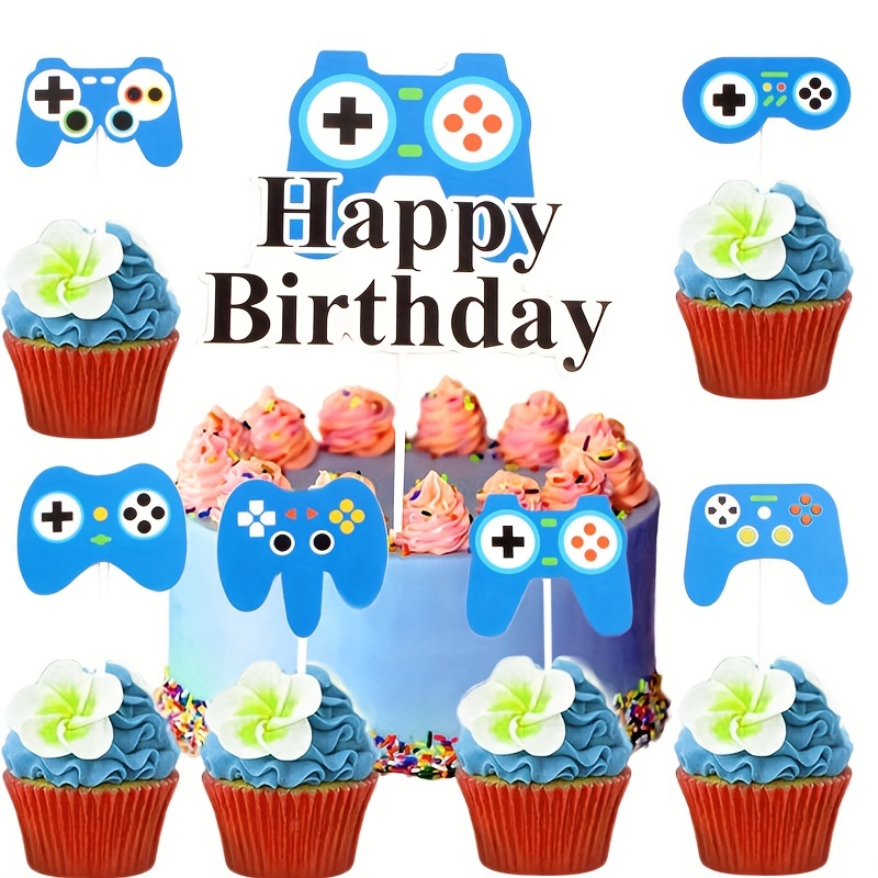 Juego de decoración de fiesta de cumpleaños de Minecraft, 49 piezas  decoración de fiesta de cumpleaños de Miner Gamer, globo de Minecraft con  topper de pastel y pancarta 03 : : Hogar