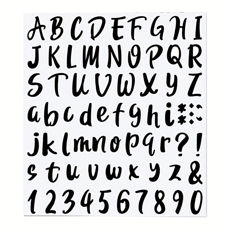 Alphanumeric Number and Letter Sets | 3 Inch Tall Vinyl Decal Stickers |  A-Z | 1-10