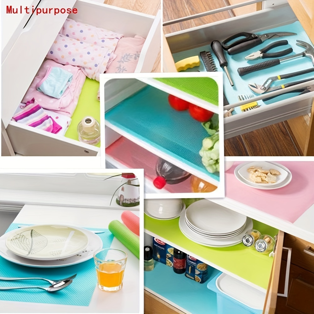 Washable Refrigerator Liners Mats - Waterproof Fridge Liner Pads