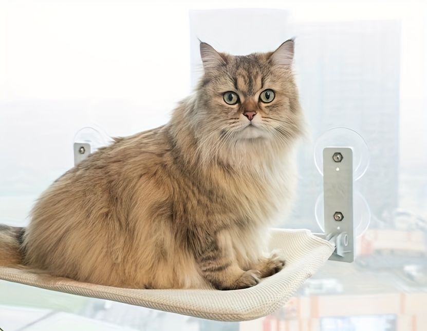 Cat Window Perch Foldable Cat Hammock Strong Suction Cup Cat Hanging Window  Hammock Cat Nest