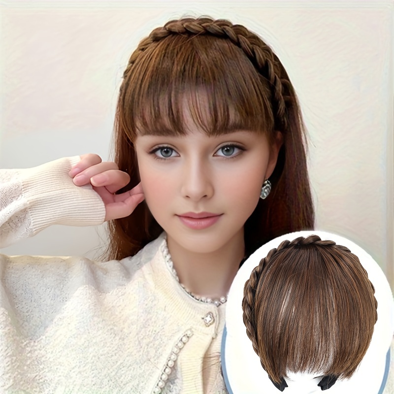   accessories with bangs braids headband hair extension high temperature synthetic fiber   hair for women daily use halloween christmas details 1