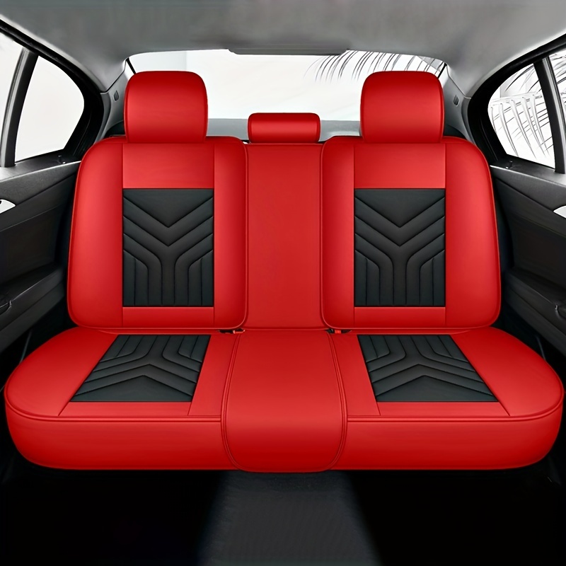 Car seat covers in red. Universal protective covers for 5 car seats