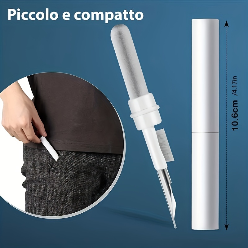 1 kit de limpieza para Airpod, bolígrafo de limpieza multifunción Pro, kit  de limpieza multifunción cepillo suave para puerto de carga de teléfono,  auriculares, auriculares, IPod, funda, iPhone, iPad, portátil (blanco) -  Temu