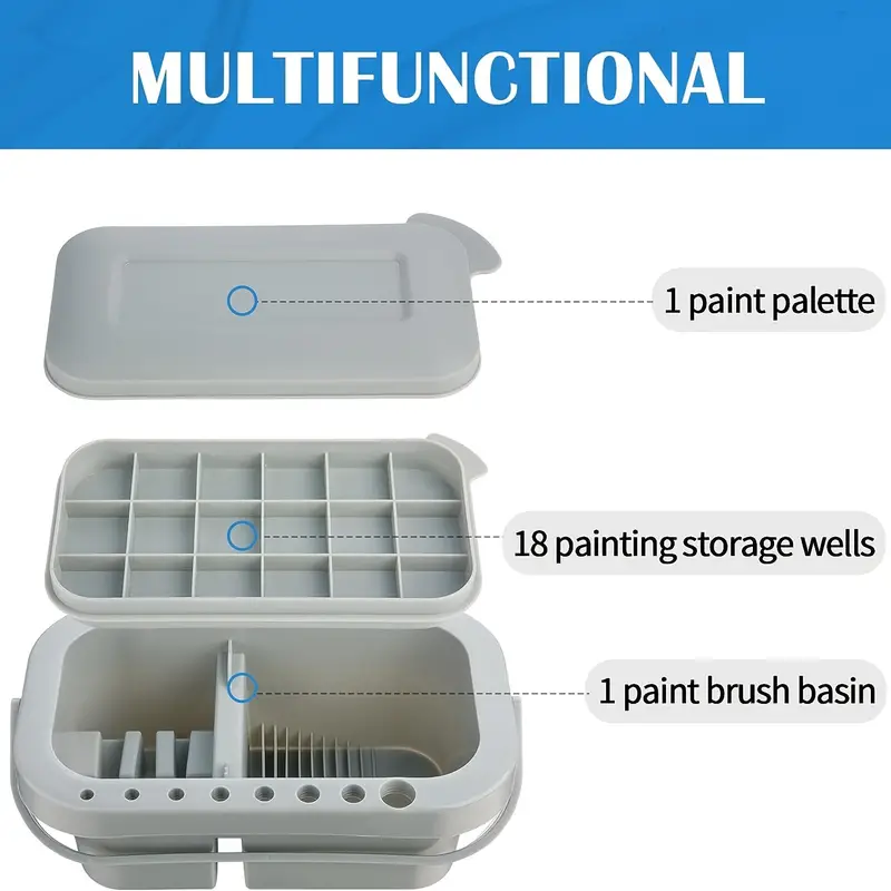 Paint Brush Cleaner, Paint Brush Holder and Organizers with