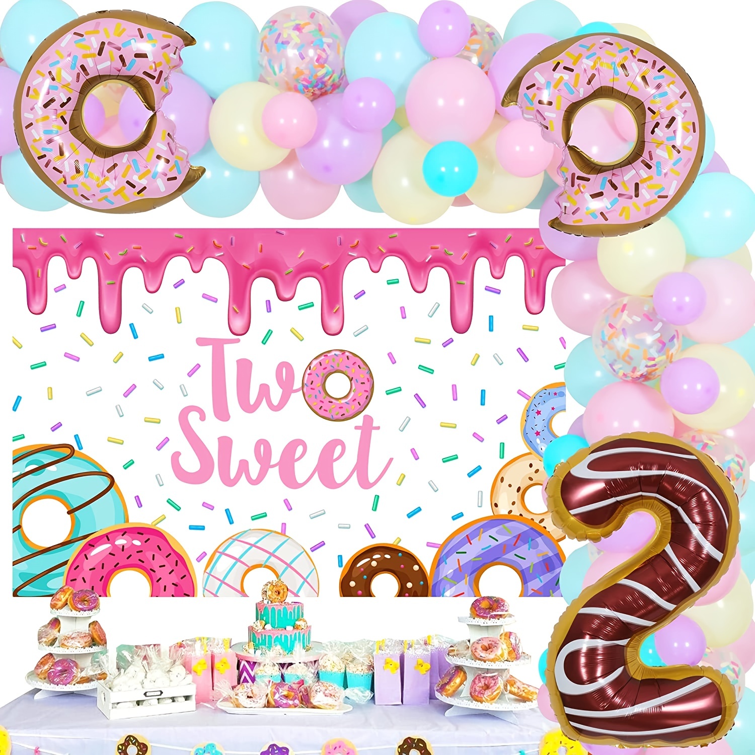 Pink Sweet 13th Backdrop Happy Birthday Party Girls Photo Background Banner