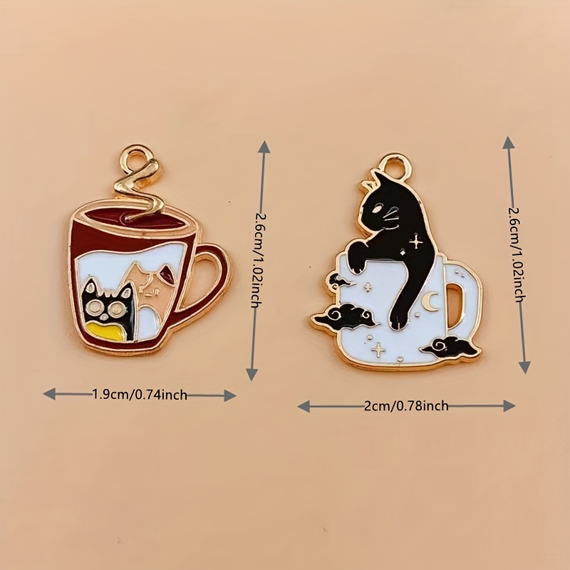 Day & Night Hugging Cat Necklace
