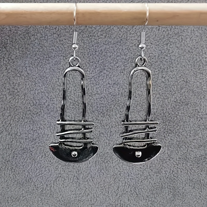 Boho Style Men's Earrings Geometric Dangle Vintage Creative Earrings