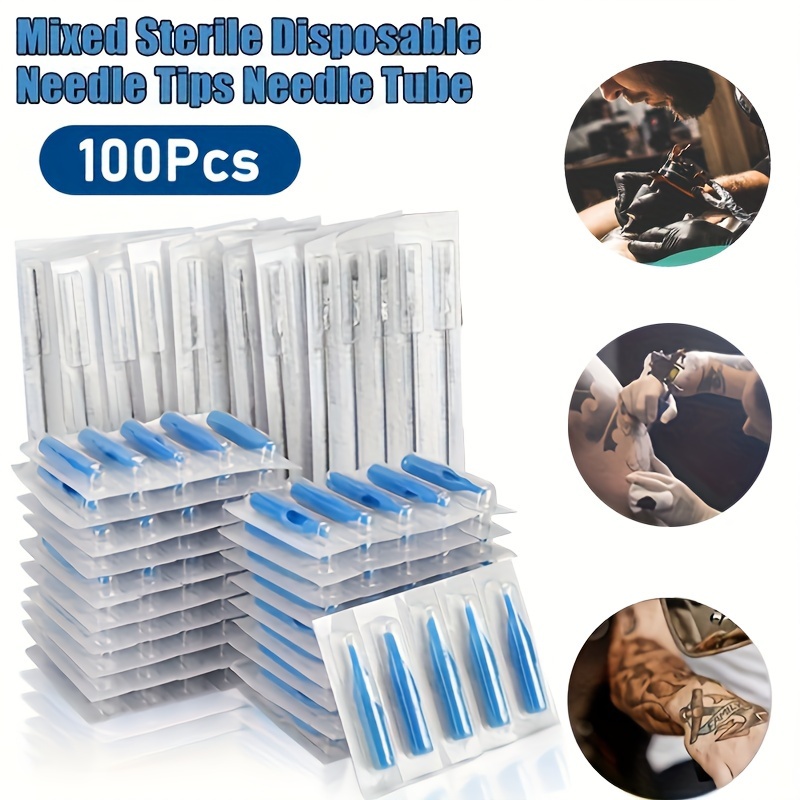 Dragonhawk Tattoo Needles Assorted Liners and Shaders 200 Pcs Sterilized  Mixed Size Tattooing Needle Box