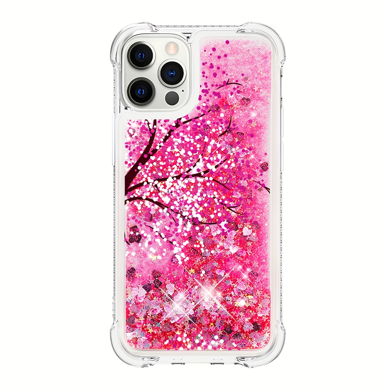 iPhone 11 Cover - Pink - New Fashion Style Liquid Water Glitter Case