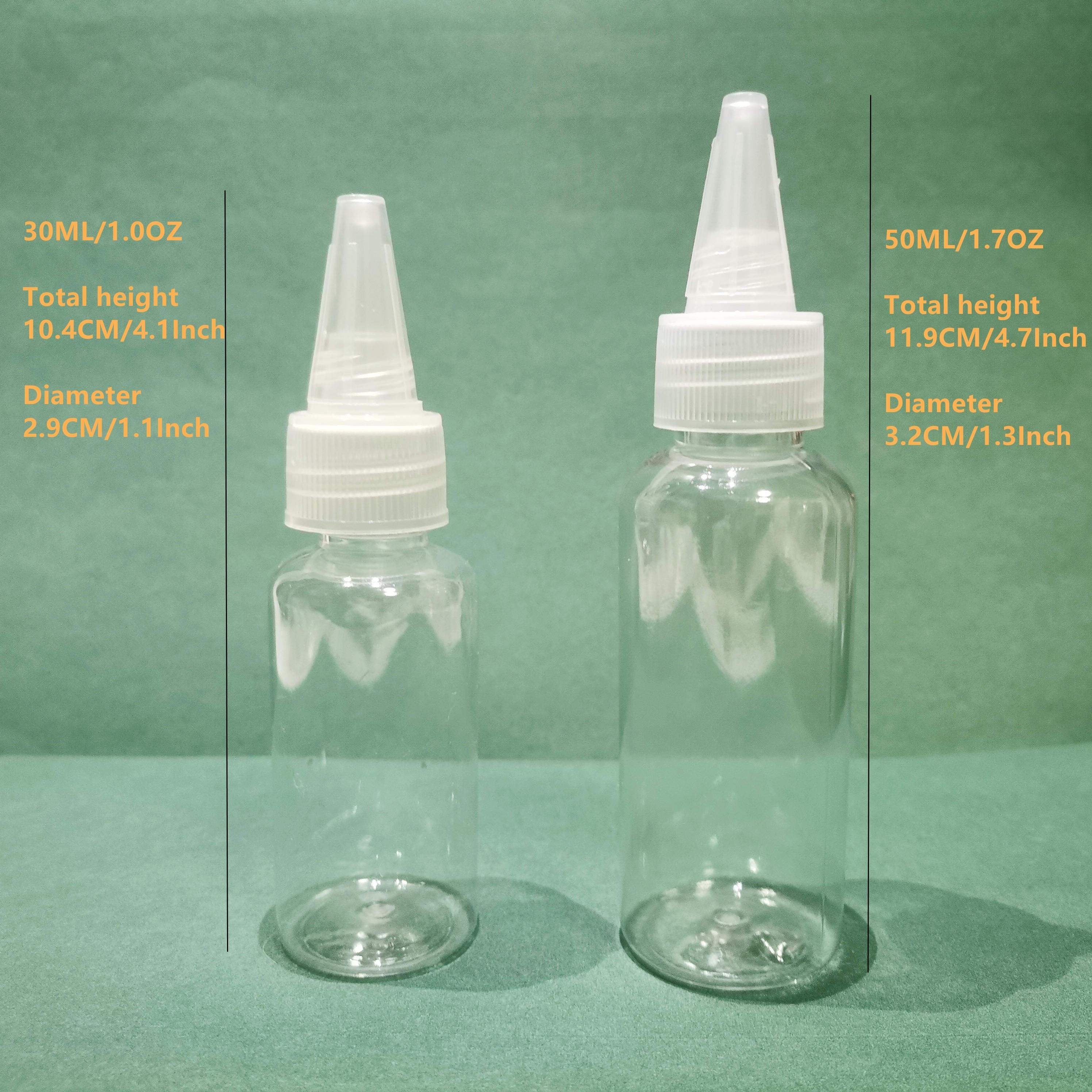 Clear Dispensing Bottles Round Plastic Squeeze Bottle With - Temu